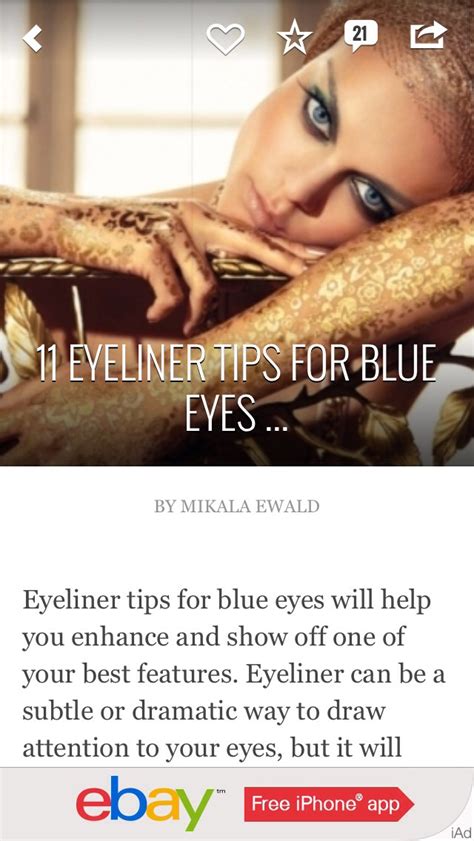 Eyeliner Tips For Blue Eyes Musely