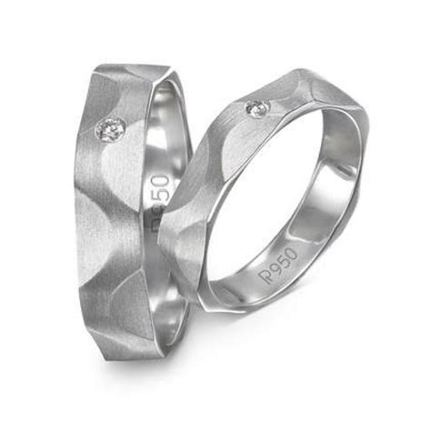 Matte Finish Platinum Love Bands With Modern Texture And Etsy