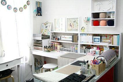 Make this craft room work table with file cabinets with this tutorial from ' in my own style '. 7 Steps to Create a Great Scrapbooking Room | LoveToKnow