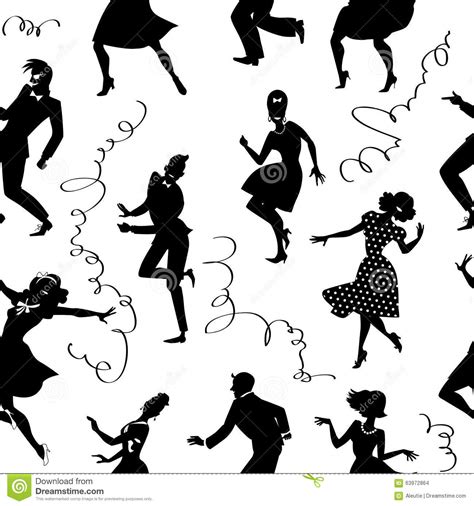 Dancing Seamless Pattern Stock Vector Illustration Of Seamless 63972864