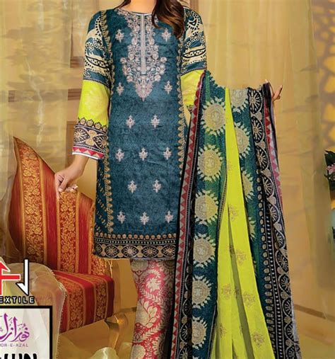 Embroidery Lawn Suit With Chiffon Duppata Unstitched Drl 531 Online Shopping And Price In