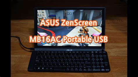에이수스 포터블 Usb 모니터 Asus Zenscreen Mb16ac Portable Usb Monitor Youtube