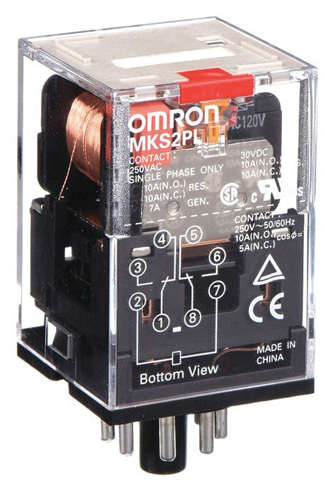 Omron General Purpose Relay 120v Ac Coil Volts 10a 240v Ac Contact