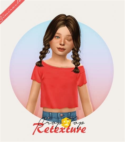 Crop Top Retexture Kids Version At Simiracle Sims 4 Updates