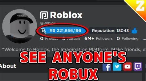 how to see how much robux someone has roblox youtube