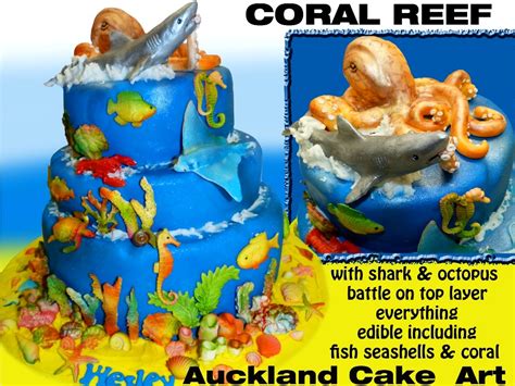 Coral Reef Cake Coral Reef Cake With Edible Fish And Sea C Flickr