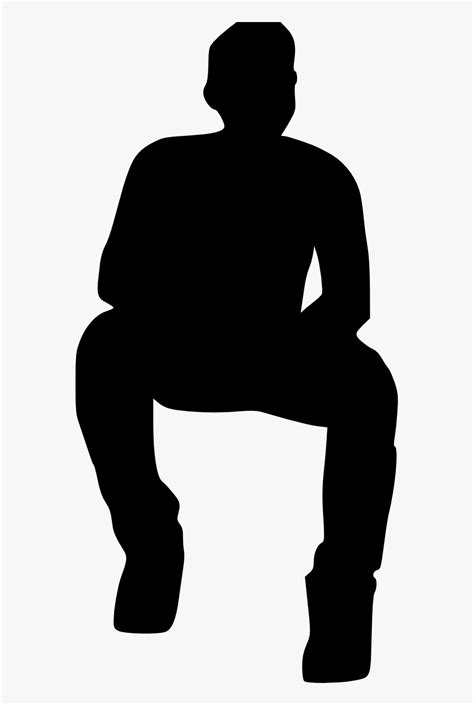 Person Sitting Down Silhouette Hd Png Download Kindpng