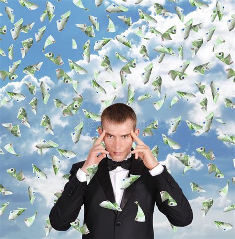 Man Thinking About Money Stock Photo Image Of Idea Money 28481522