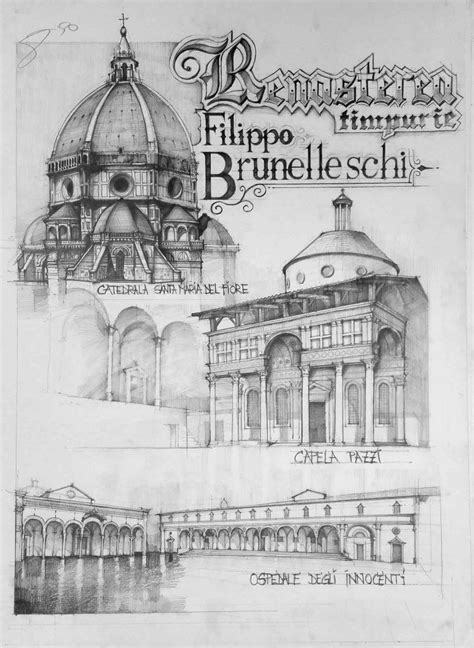 timpurie Brunelleschi | Architecture drawing, Architecture design