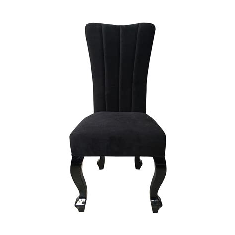 Black Velvet Rayner Dining Chair Upholstered Dining Chairs