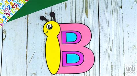 Free Printable Letter B Craft Template Simple Mom Project