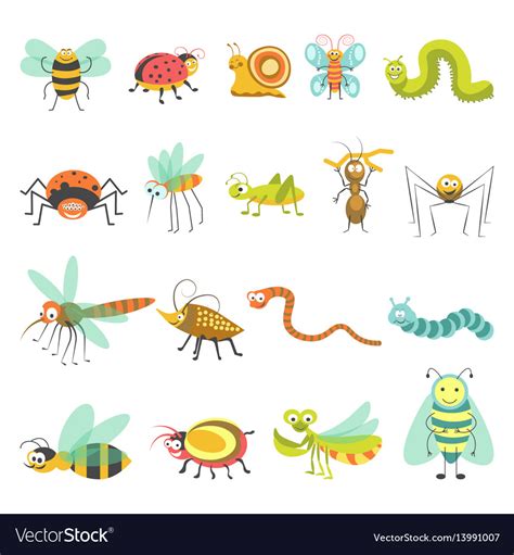 Cartoon Insects And Bugs Cool Wallpaper