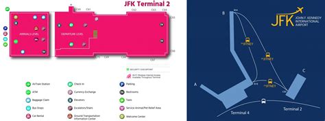 Terminal 2 Map John F Kennedy International Airport Jfk