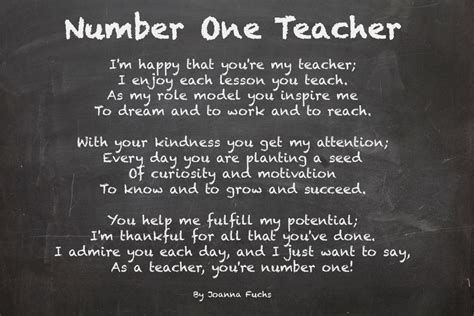5 Teacher Appreciation Poems Teacher Poems Teacher Appreciation