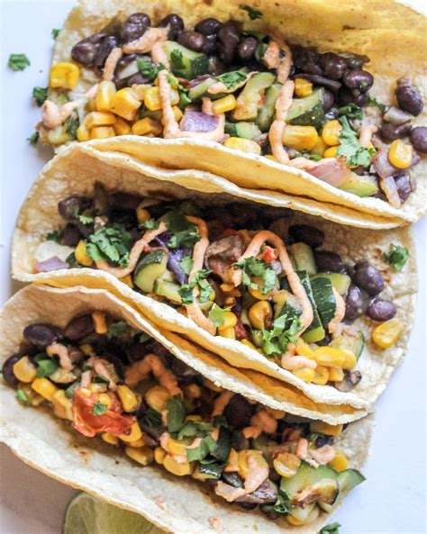 Vegan Roasted Veggie Tacos Chipotle Mayo — Salt N Sprinkles