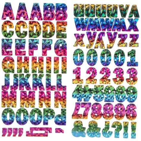Get Iridescent Rainbow Foil Alphabet Stickers Online Or Find Other