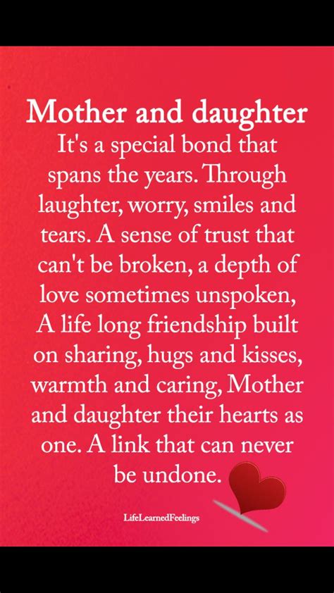 √ Beautiful Unconditional Love Mother Daughter Quotes
