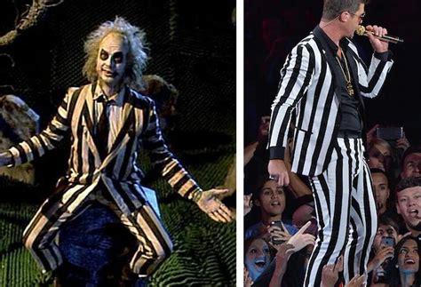 Beetlejuice (less known as betelgeuse ) is a trickster and mischievous ghost. Sorry Robin Thicke but Beetle juice wore it better | Robin ...