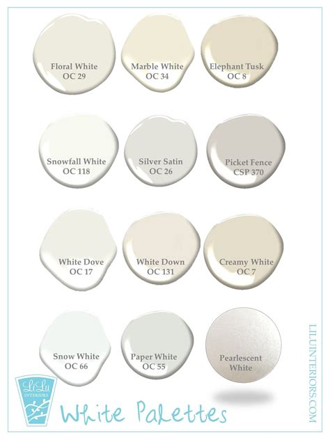 Winter White Color Palettes According To Lilu Interiors White Color
