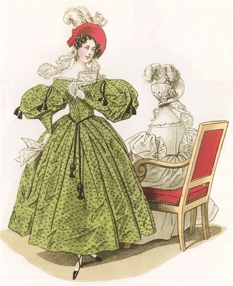 Womens Fashion Ca 1830 Day Dresses Part 1 Day Dresses 1830s