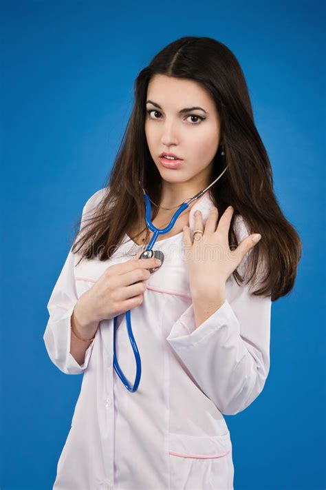 Young Nurse With A Stethoscope Stock Image Image Of Care