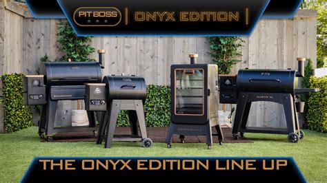 Introducing the All-New Line Up Of Onyx Edition Pellet Grills and