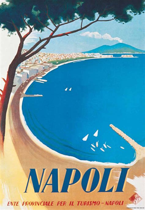 Napoli Vintage Style Poster Of Naples