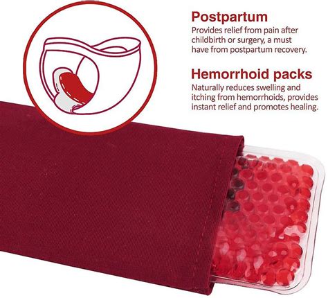 Hemorrhoid Relief Breast Perineal Gel Hot Cold Pack Compress Heating Pad Perineal Gel Bead