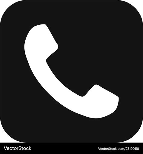 Telephone Call Button Icon Royalty Free Vector Image