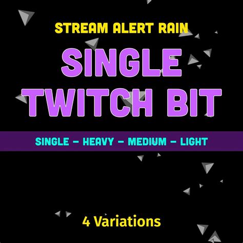 Twitch Bit Alert Overlay Bundle - Single, Light, Medium, & Heavy