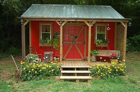 Garden She Shed With A Porch A Garden Is A Great Area To Relax And Be