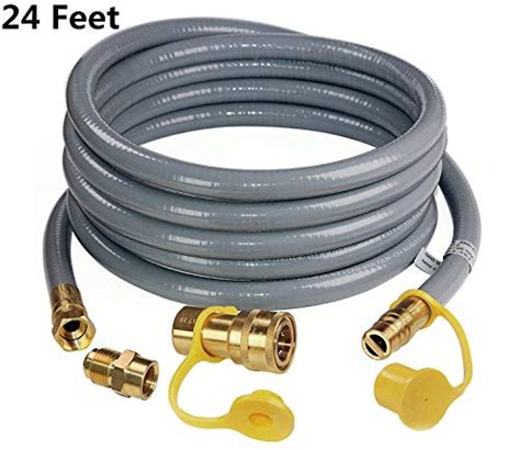 Weber grill quick disconnect adapter. DOZYANT 24 Feet 1/2 ID Natural Gas Hose, Propane Gas Grill ...