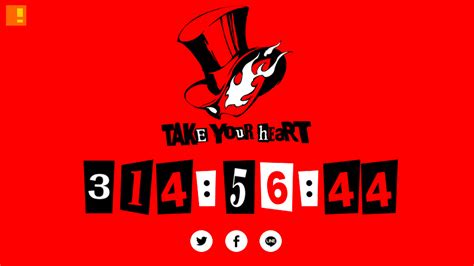 Persona 5 Countsdown To Major Event The Action Pixel