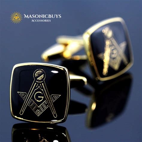 Masonic Cufflinks With Freemason G Symbol Masonicbuys Masonic