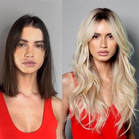 Mind Blowing Hair Transformation Before And After Photos Gallery Dark To Light Hair Hair