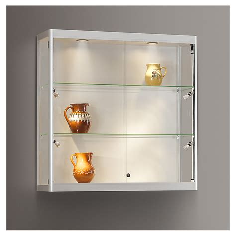 Wall Mounted Glass Cabinet Wxdxh 1000 X 300 X 1000 Mm Led Lighting Kaiser Kraft International
