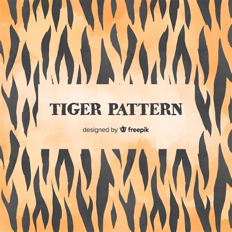 Free Vector Tiger Stripes Pattern