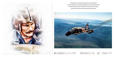 Robin Olds Fighter Pilot Digital Art By Peter Chilelli