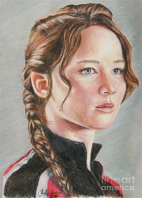 Katniss Drawing By Christine Jepsen