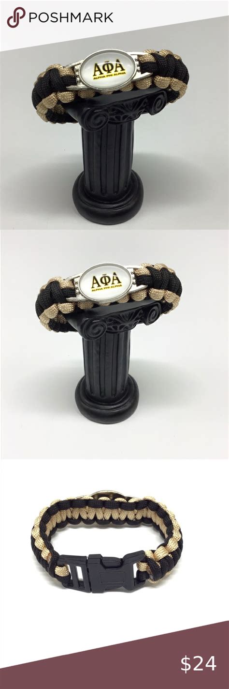 Alpha Phi Alpha Bracelet | Alpha phi alpha, Alpha phi, Mens accessories