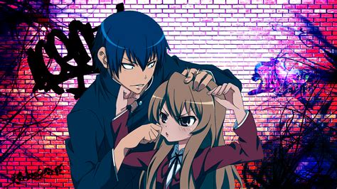 Download Taiga Aisaka Ryuuji Takasu Graffiti Anime Toradora Hd Wallpaper