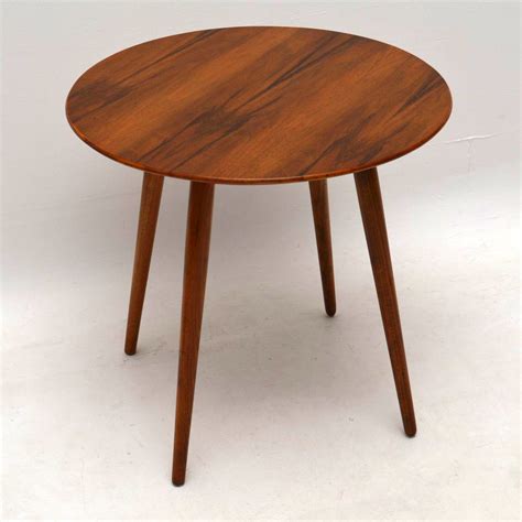 More cheap modern alternative can be plated item, especially if it is decorated with interesting elements, carving. 1950's Vintage Walnut Side Table / Coffee Table ...