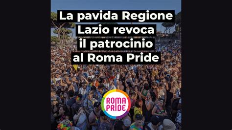 Roma Pride Siamo alla farsa Pro Vita ordina e la politica esegue Radio Città Aperta