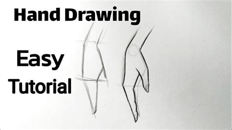 How To Draw Hand Hands Easy For Beginners Hand Drawing Basics Tutorial Step By Step With Pencil