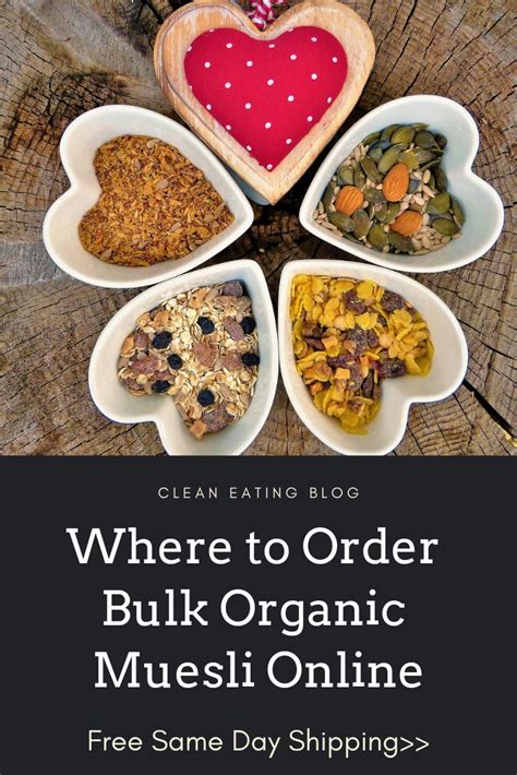 Grab a bite to eat. Order Bulk Organic Muesli Online | Vegan Lifestyle Tips ...