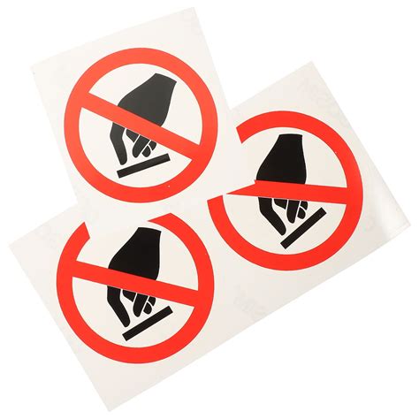 Do Not Touch Sticker 3Pcs Don T Touch Sticker Vinyl Decals Sign Warning