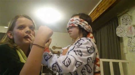 blindfold makeup challenge youtube