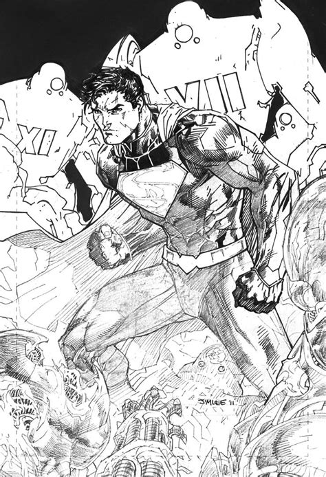 Superman Inks Jim Lee By Chrisberg 316 On Deviantart