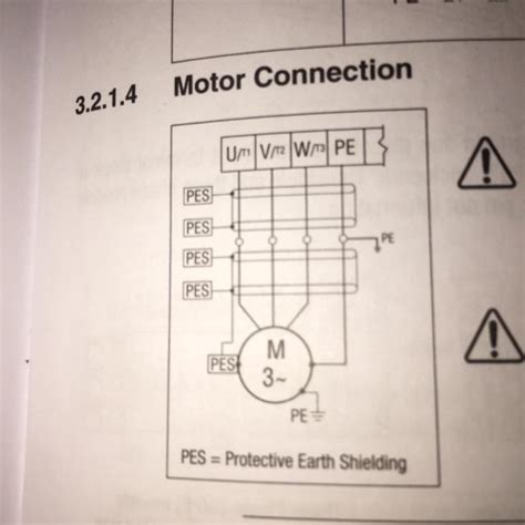 Oven & cookiung lead wire; Verdrahtung des Drehstrommotors mit dem Frequenzumrichter ...