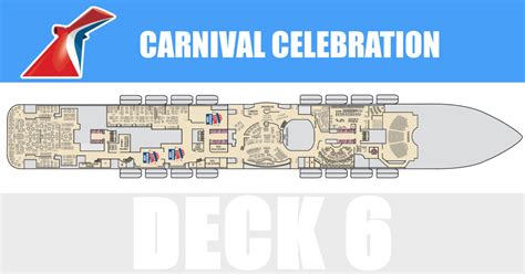 Carnival Celebration Deck 6 Activities And Deck Plan Layout